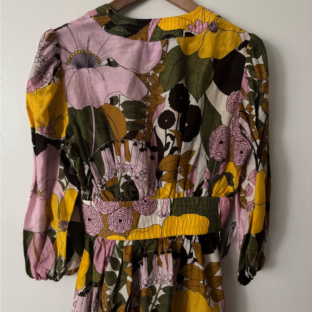 NWT La Double J S Margherita printed cotton and silk-blend mini dress - Picture 13 of 13